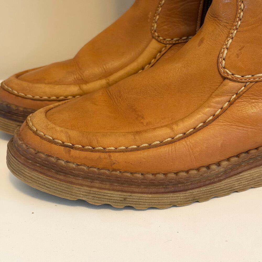 Salamander Mid Calf Boots Mens 12 Brown Leather Wool Lined Winter Outdoor Warm - Picture 8 of 14